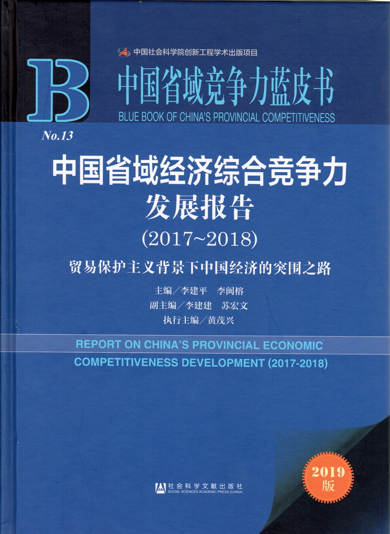 大鸡巴操骚逼流水中国省域经济综合竞争力发展报告（2017-2018）